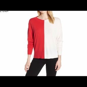 NWT Trouve Asymmetrical Pullover Sweater Size M